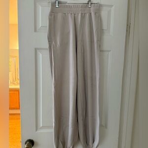 Varley Beige Elastic-Waist Joggers